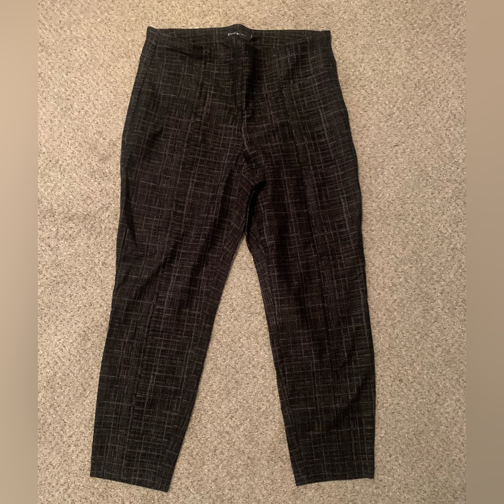 Torrid Pull on Pencil Skinny Studio Luxe Ponte Pant Texture Deep Black 2 Tall